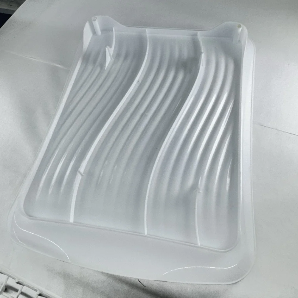 Vintage White Rubbermaid Dish Drainer Drying Rack Coated Wire 12.5